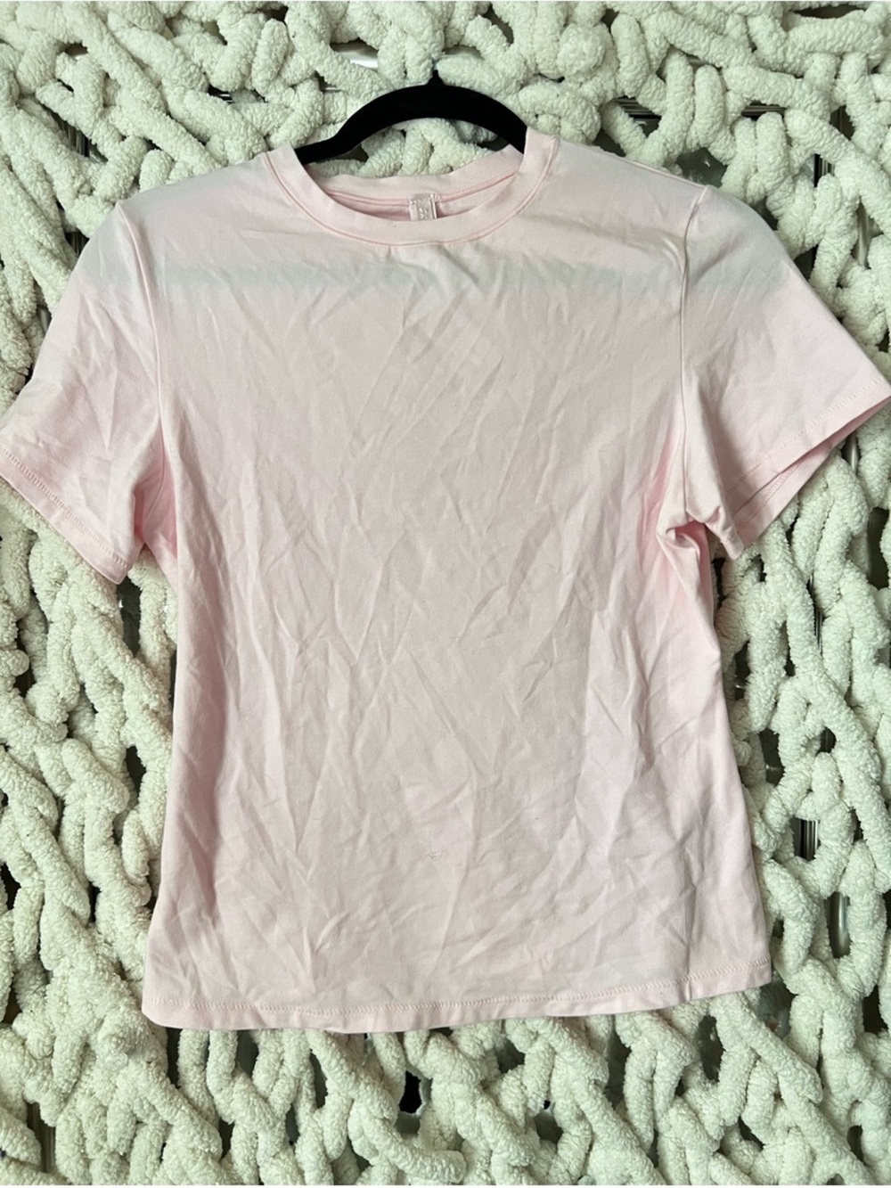 SKIMS COTTON JERSEY T-SHIRT CHERRY BLOSSOM - NWT XS (C4)